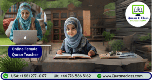One-on-one Quran class online between a kid and teacher